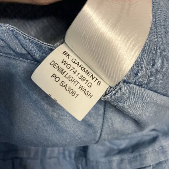 Band of the Free Jumpsuit Womens Small Blue Sweetheart Neckline Wide Leg Blue - Picture 8 of 12